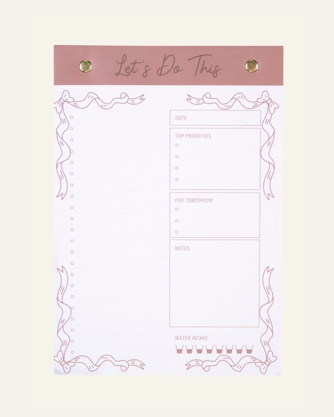 Ukeplanlegger rosa - 14,5x21 cm rosa - 1