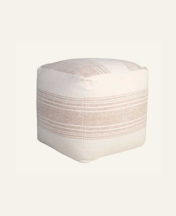 Puff sølv - 40x40x40 cm sølv - 1