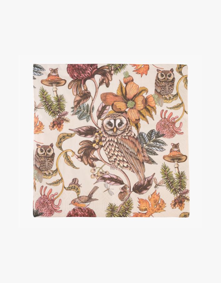 Middagsservietter multi beige - 40x40 cm multi beige - 1