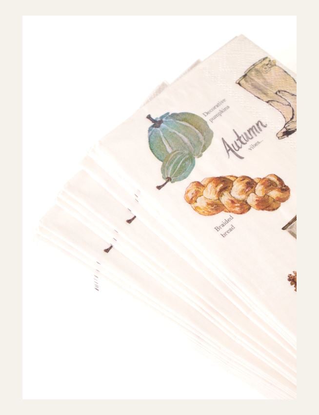 Buffet papirservietter multi hvit - 2