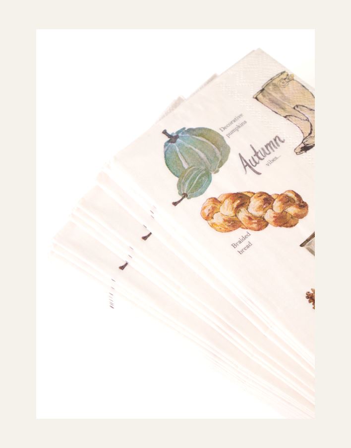 Buffet papirservietter multi hvit - 2