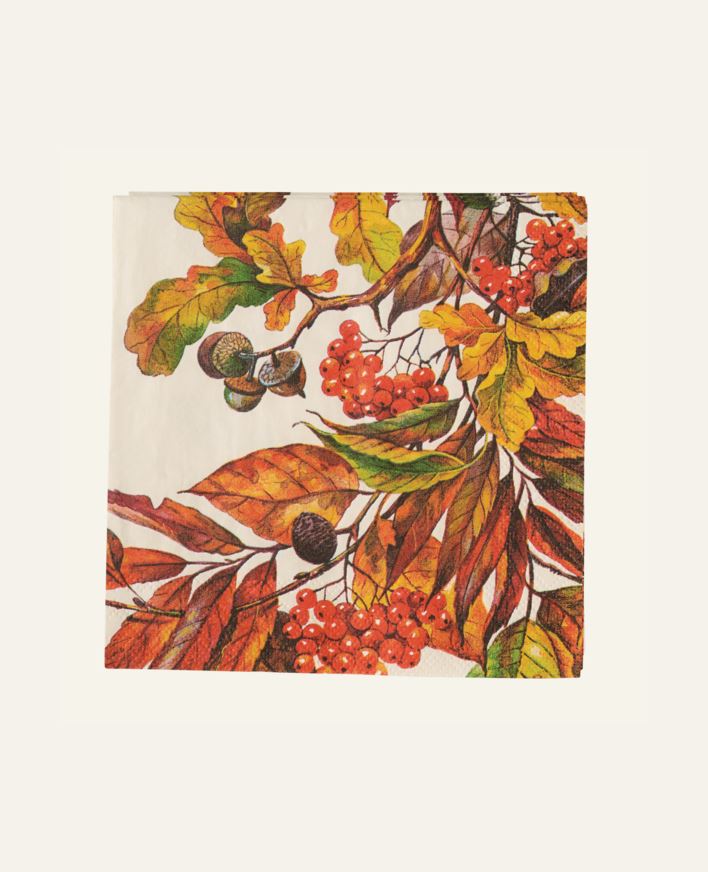 Coctail papirserviett multi orange - 25x25 cm multi orange - 1