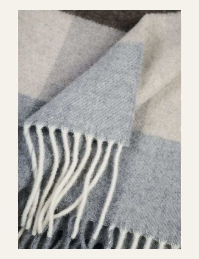 Ullpledd multi beige - 2