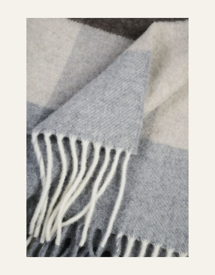 Ullpledd multi beige - 2