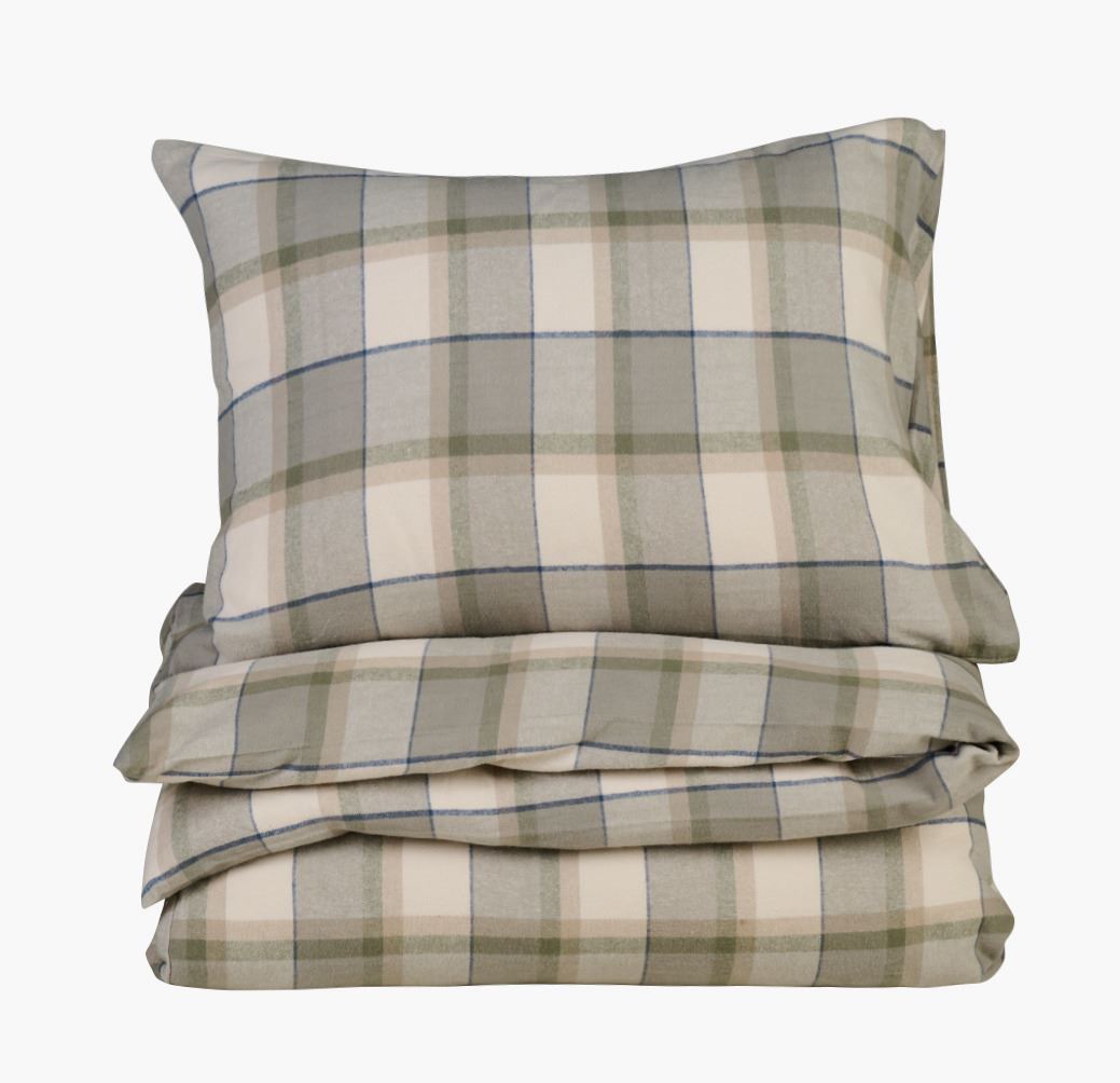 Garnfarget flanell sengesett multi - 140x220 cm multi - 1