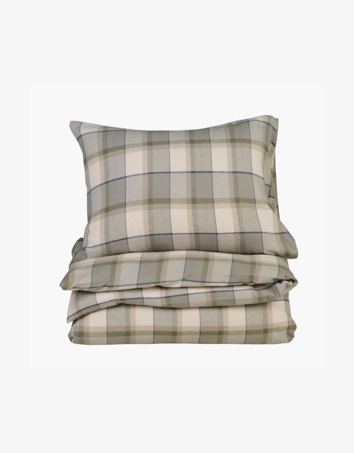 Garnfarget flanell sengesett multi - 140x200 cm multi - 1