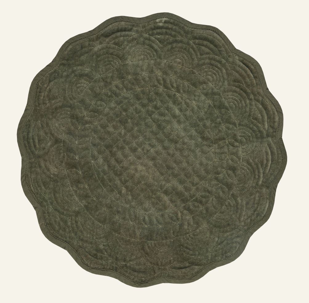 Brikke mørk grønn - ø40 cm mørk grønn - 1