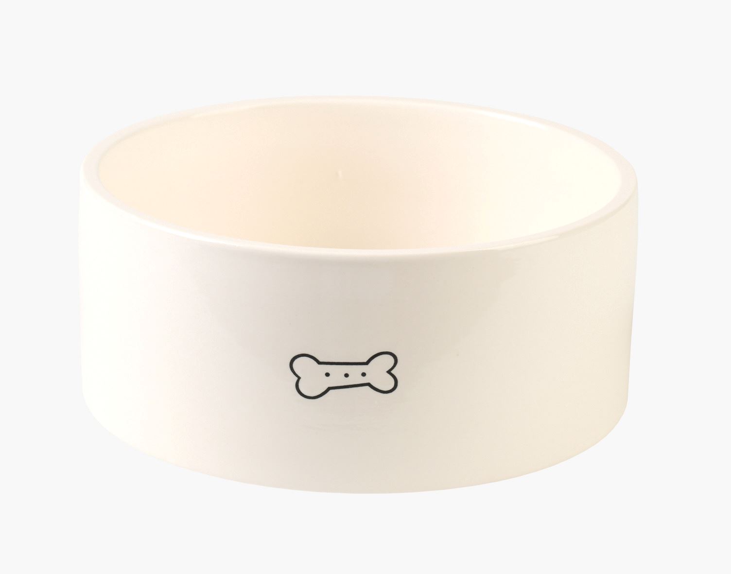Hundeskål hvit - 16x16x7 cm hvit - 1