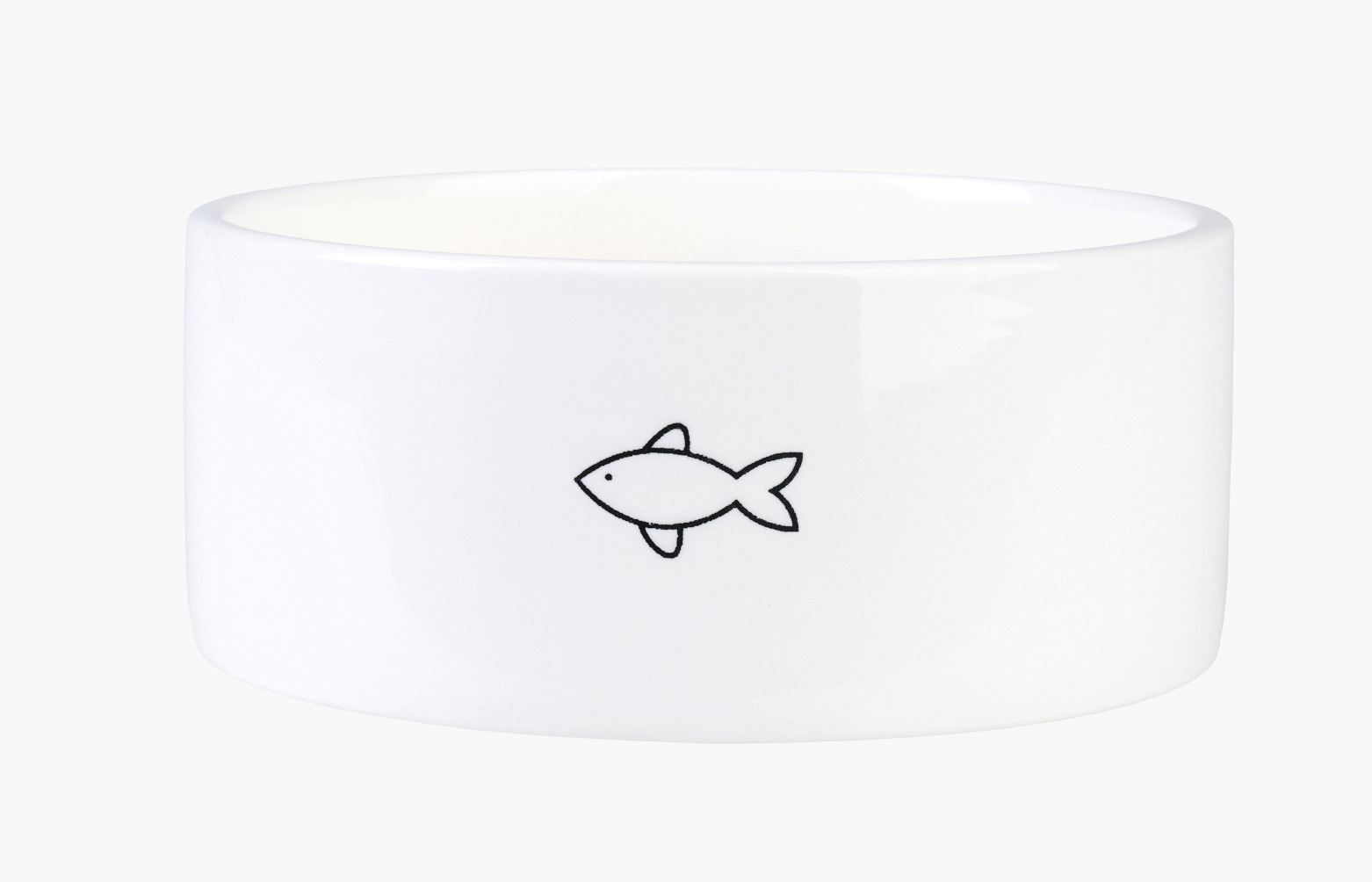 Katteskål hvit - 16x16x7 cm hvit - 1