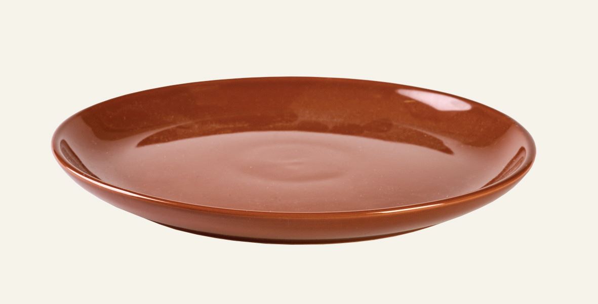 Frokosttallerken brun - 2