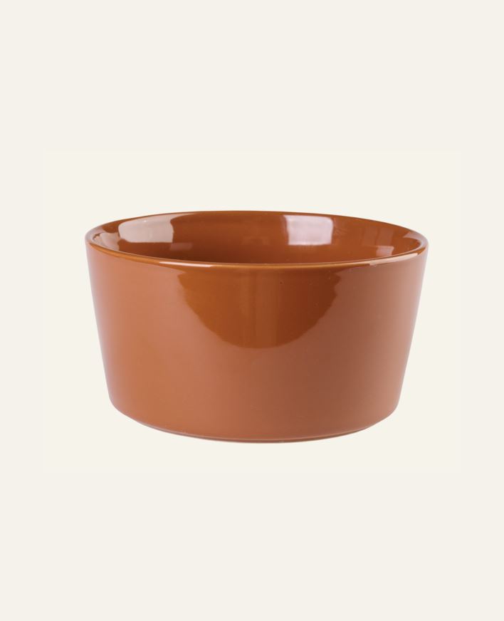 Skål brun - ø14 h7,5 cm brun - 1