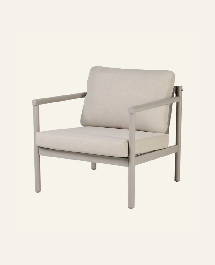 Loungestol taupe - 71x77x66,5 cm taupe - 1