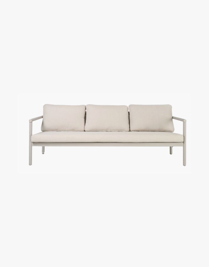 Loungesofa taupe - 197x77x66,5 cm taupe - 1