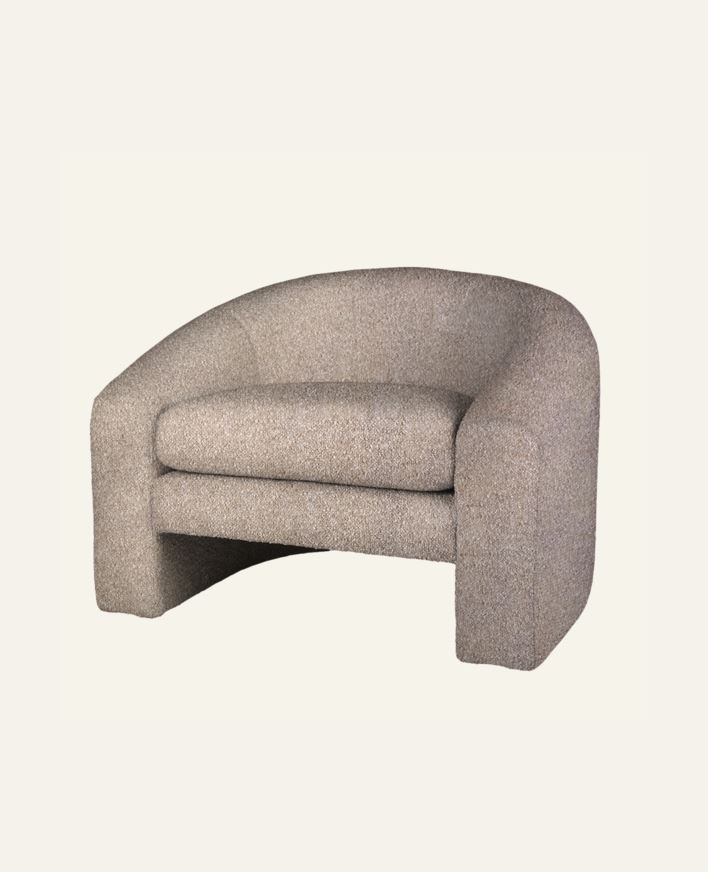 Loungestol taupe - 96x79x68 cm taupe - 1