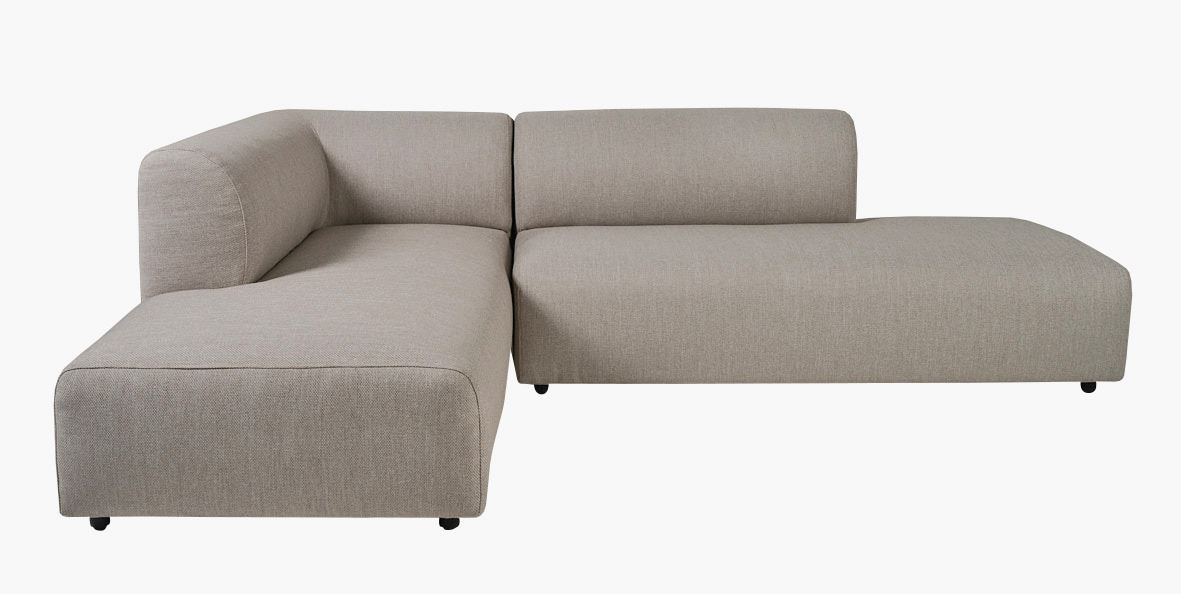 Hjørnesofa beige - 250x191,5x75 cm beige - 1