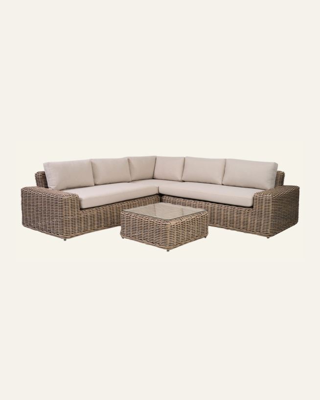 Sofasett beige - 250x240x67 cm beige - 1