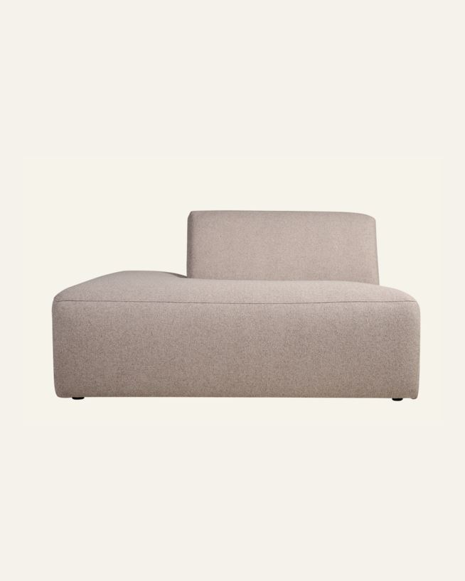 Modul åpen ende venstre beige - 134x93x73 cm beige - 1