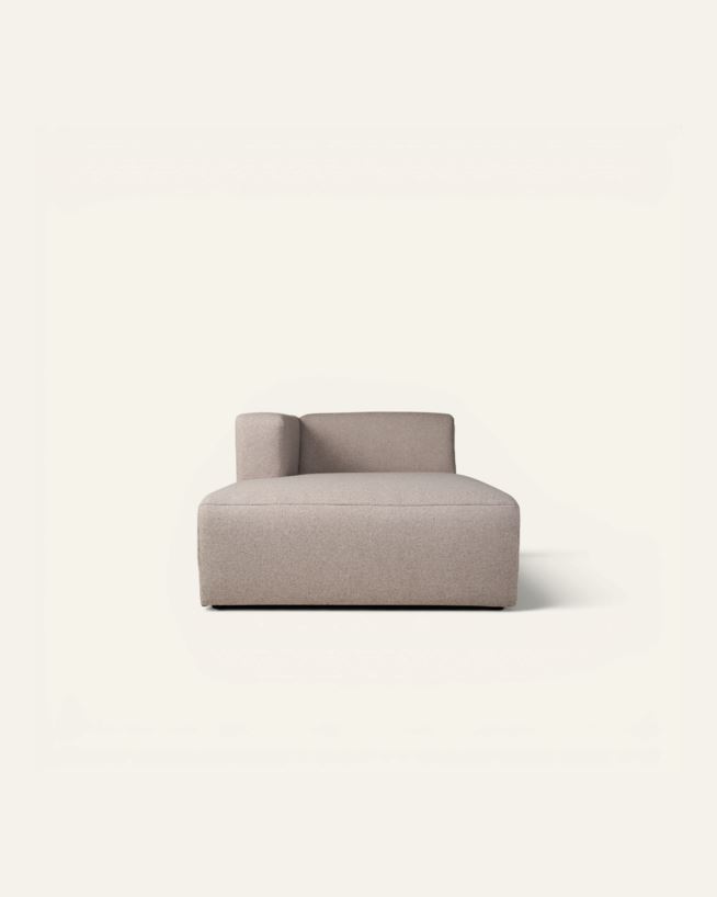 Modul sjeselong venstre beige - 154x114x73 cm beige - 1