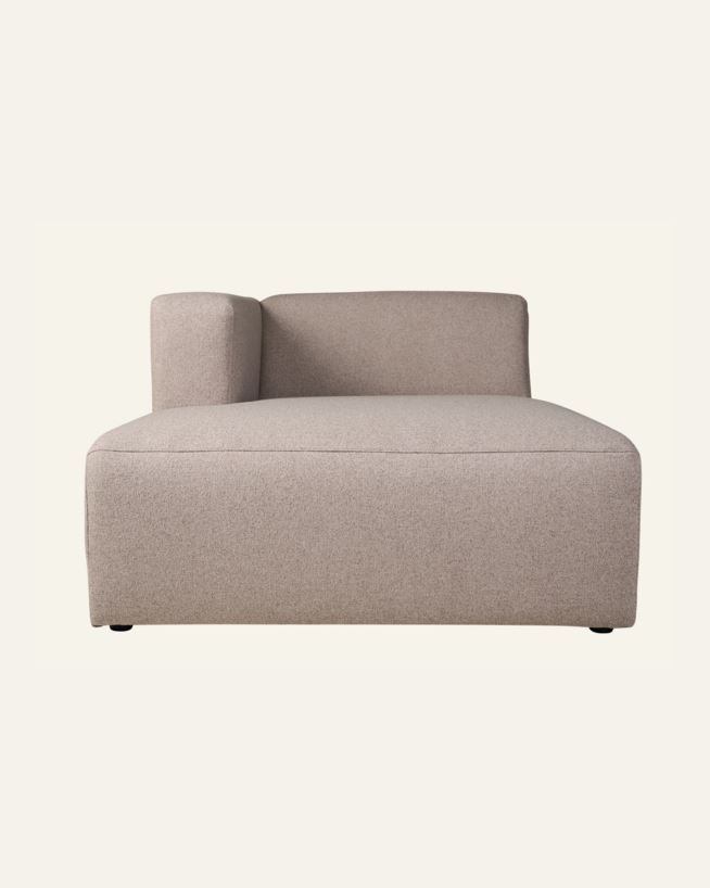 Modul sjeselong venstre beige - 154x114x73 cm beige - 1