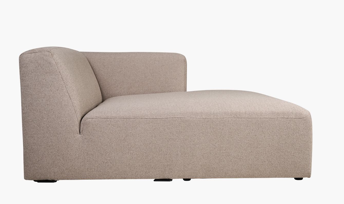 Modulsofa sjeselong høyre beige - 3