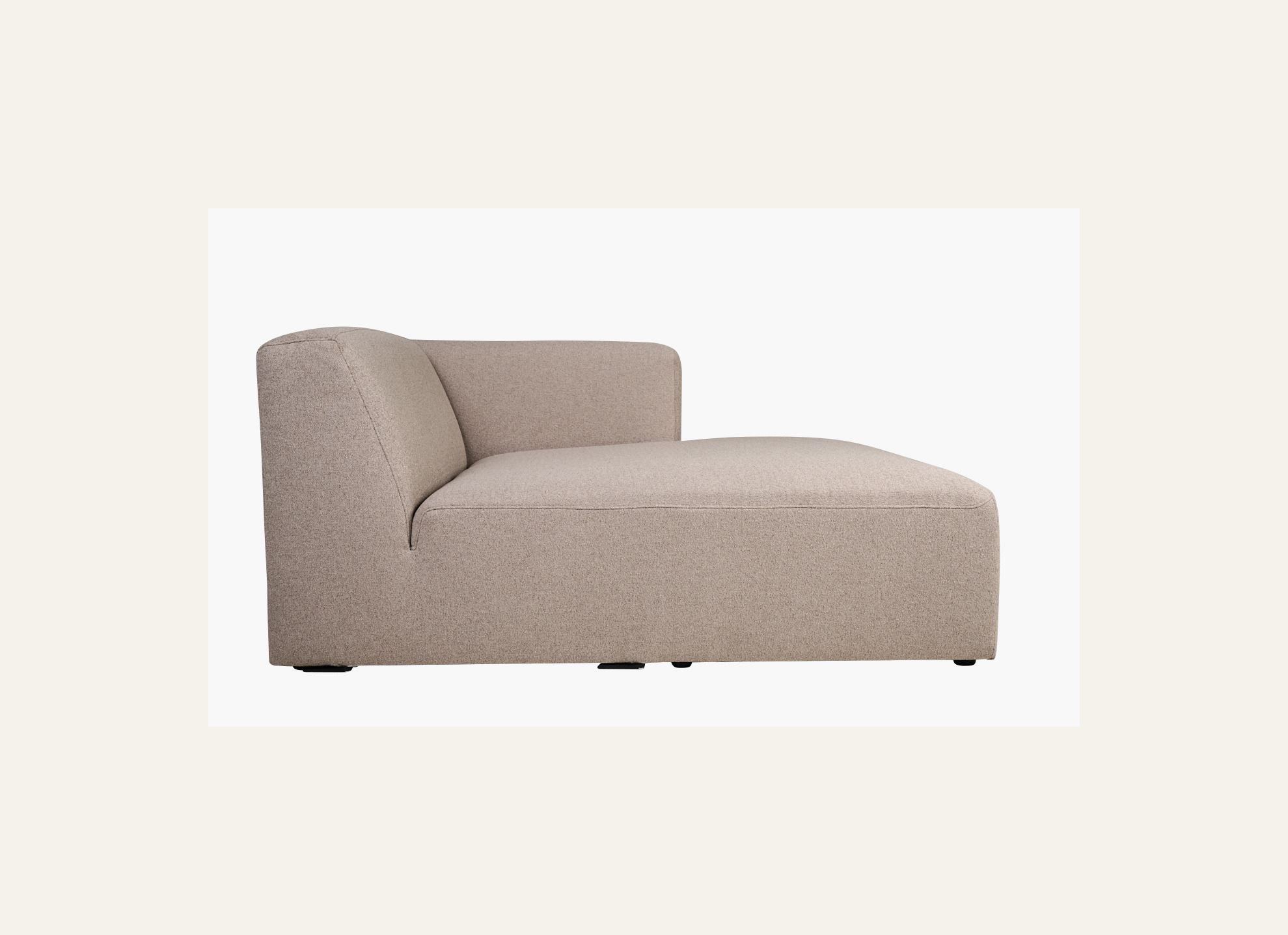 Modulsofa sjeselong høyre beige - 3