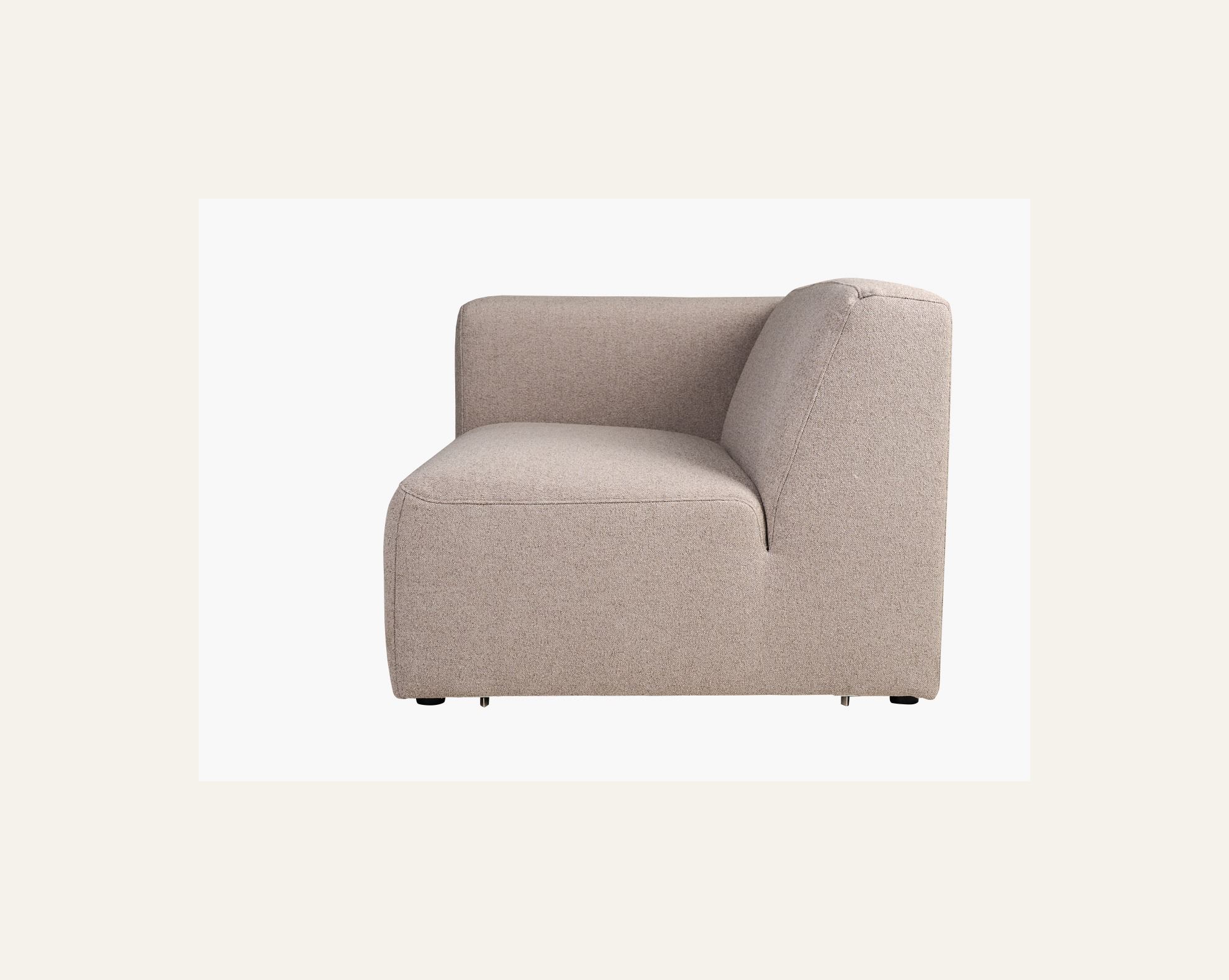 Modulsofa 1,5 seter m/armlene høyre beige - 3