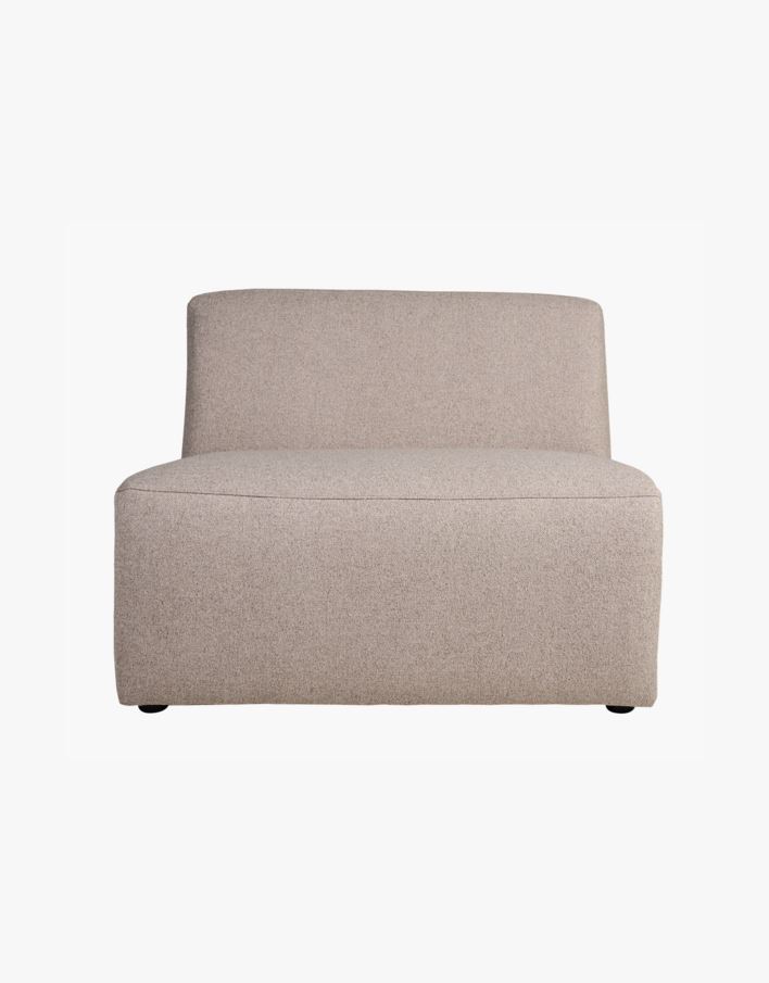 Modulsofa 1,5 seter uten armlene beige - 90x93x73 cm beige - 1