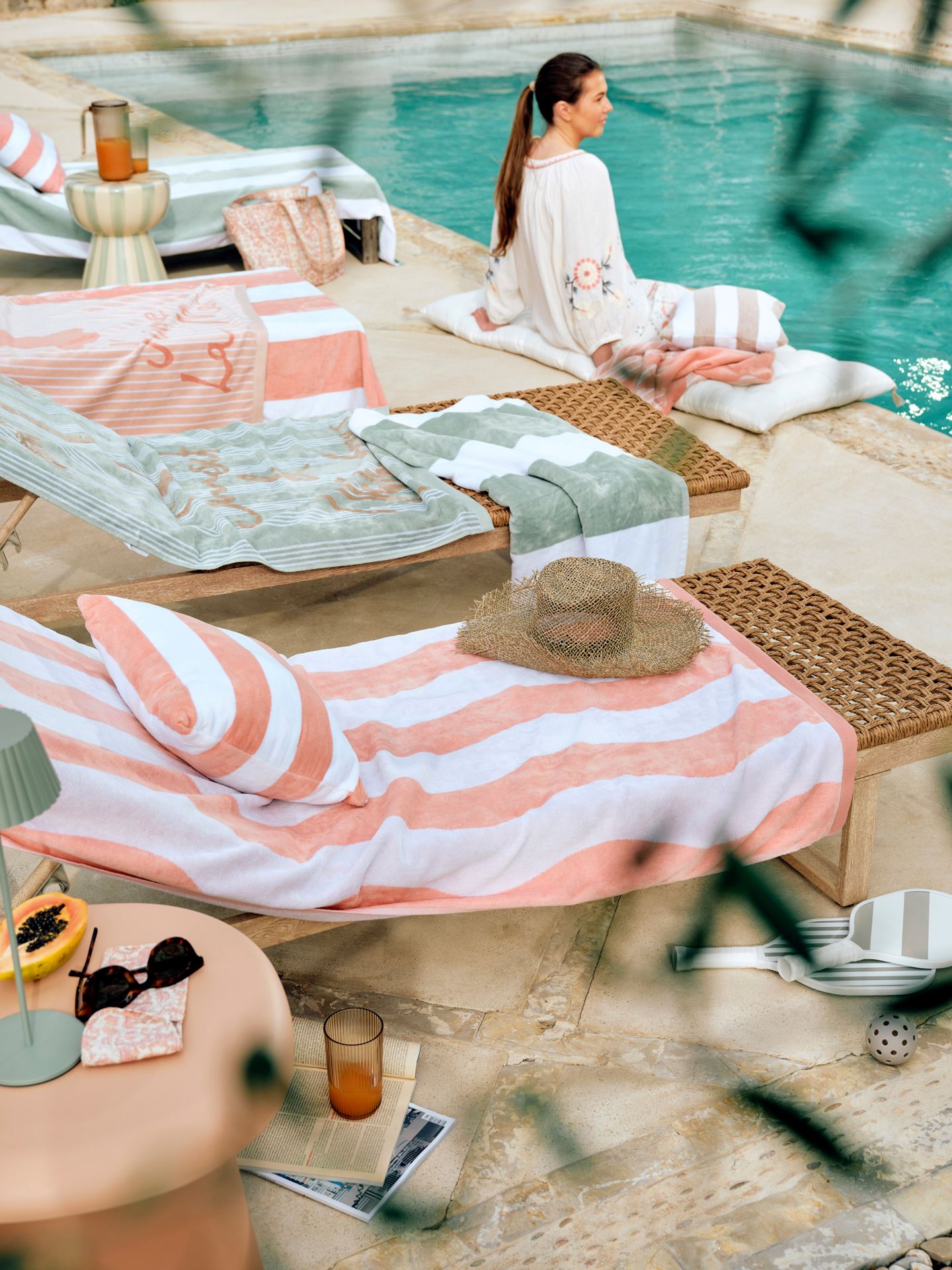 Badehåndkle rosa - 2