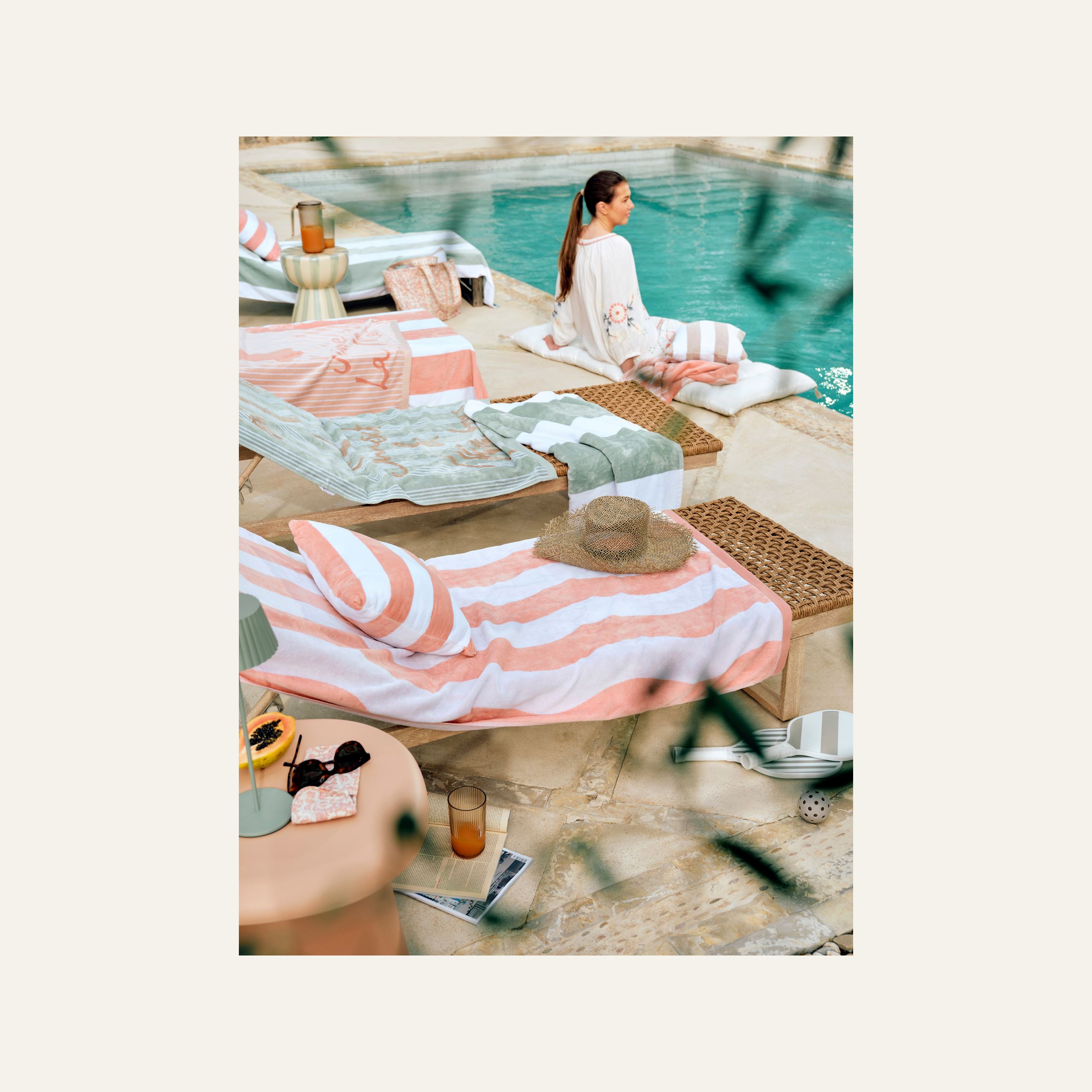 Badehåndkle rosa - 2