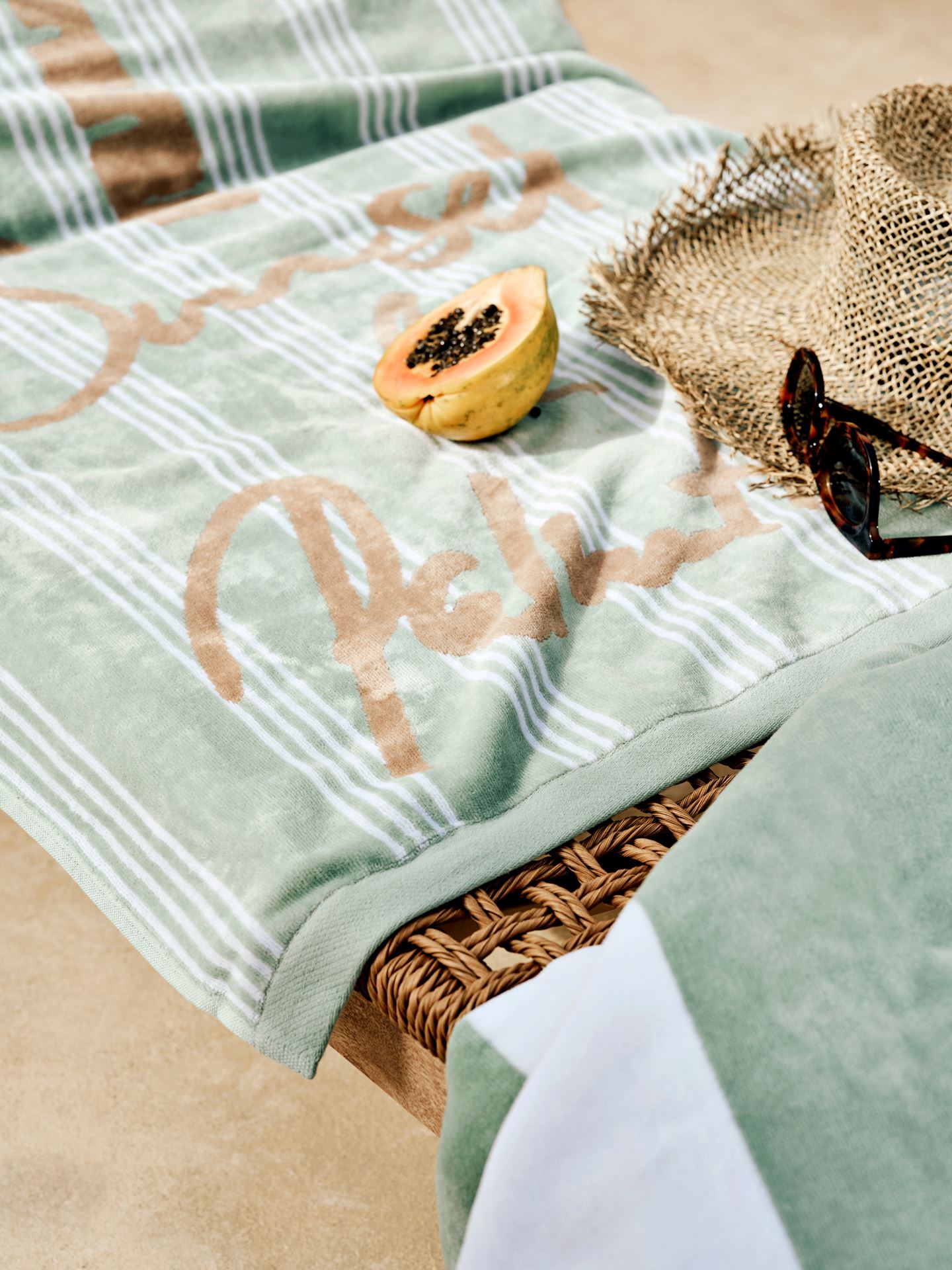 Badehåndkle multi grønn - 2