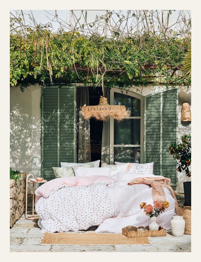 Krepp sengesett multi - 4