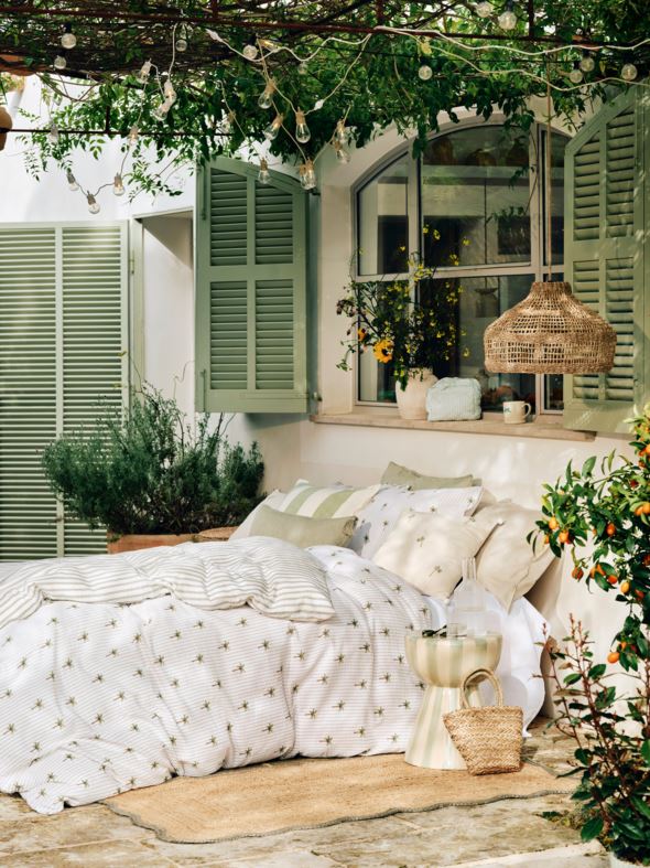 Krepp sengesett multi - 2