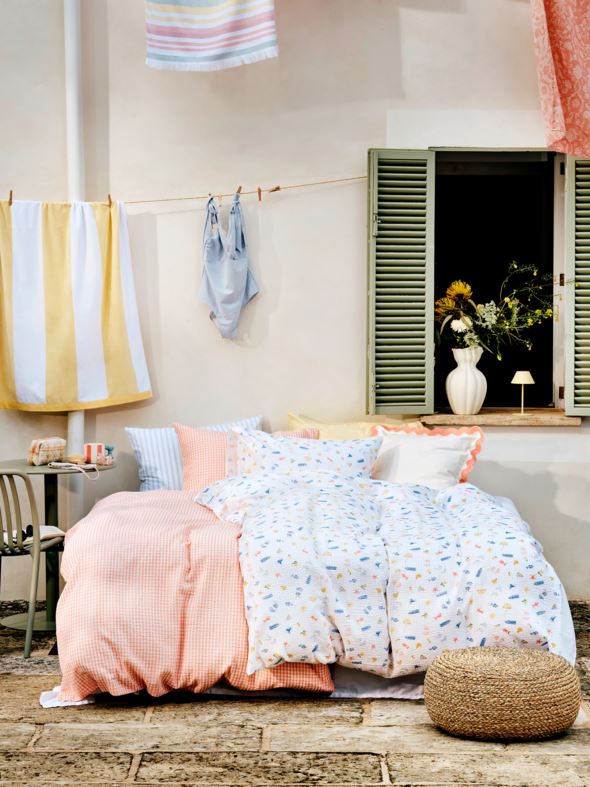 Krepp sengesett multi - 2