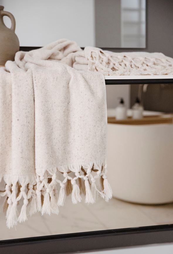 Badehåndkle beige - 2