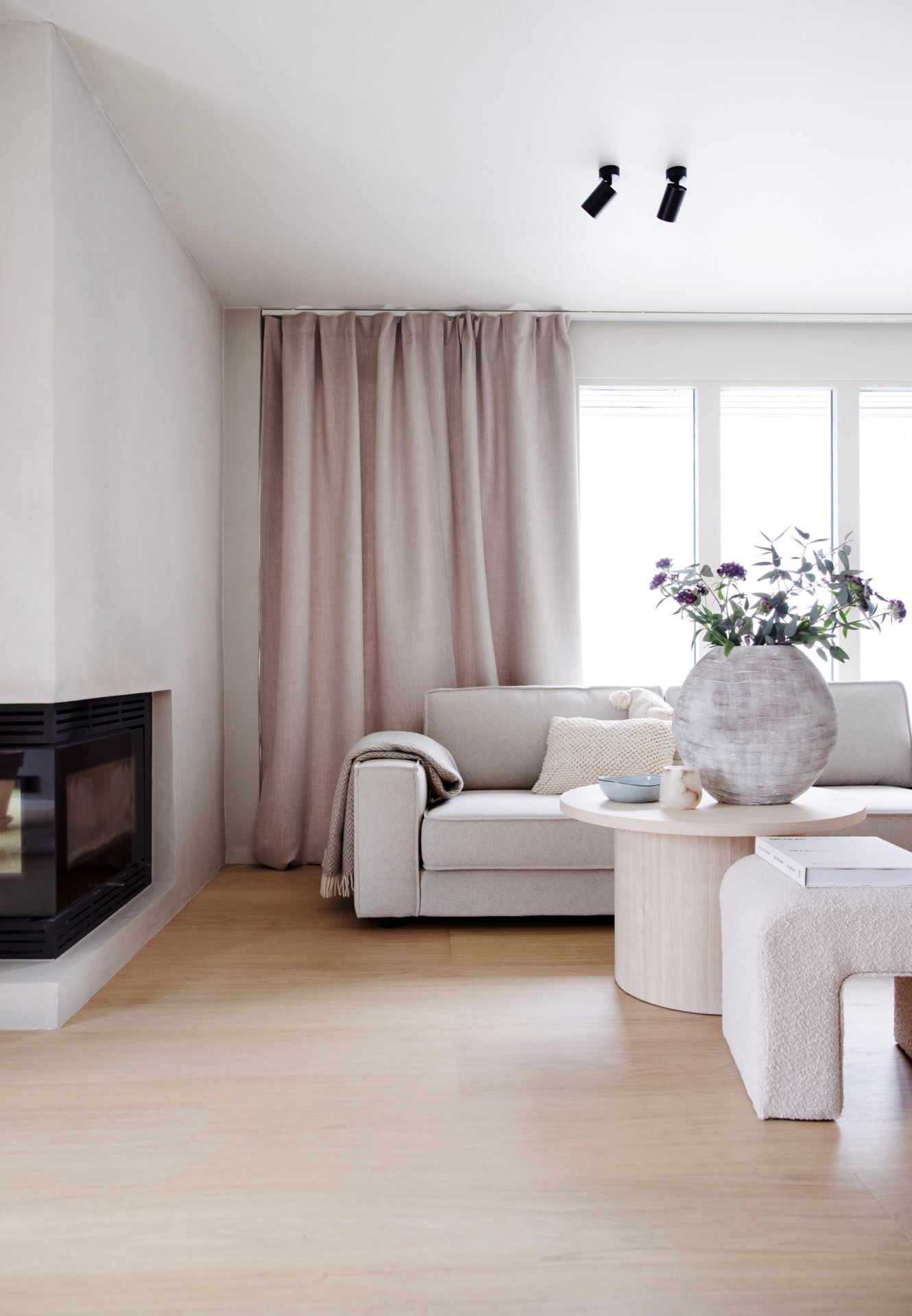 Lysdempende gardin beige - 8