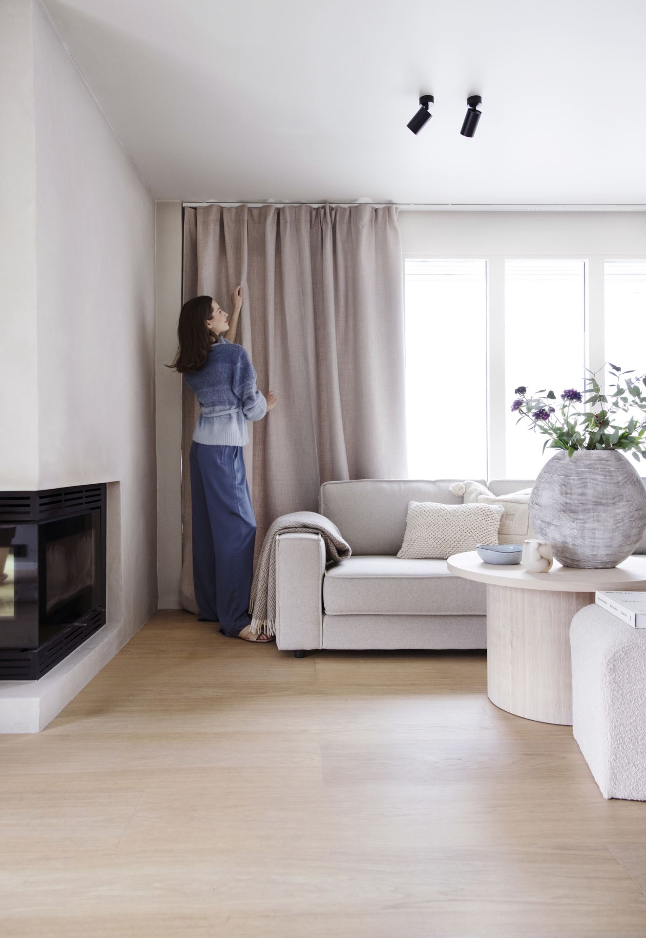 Lysdempende gardin beige - 7