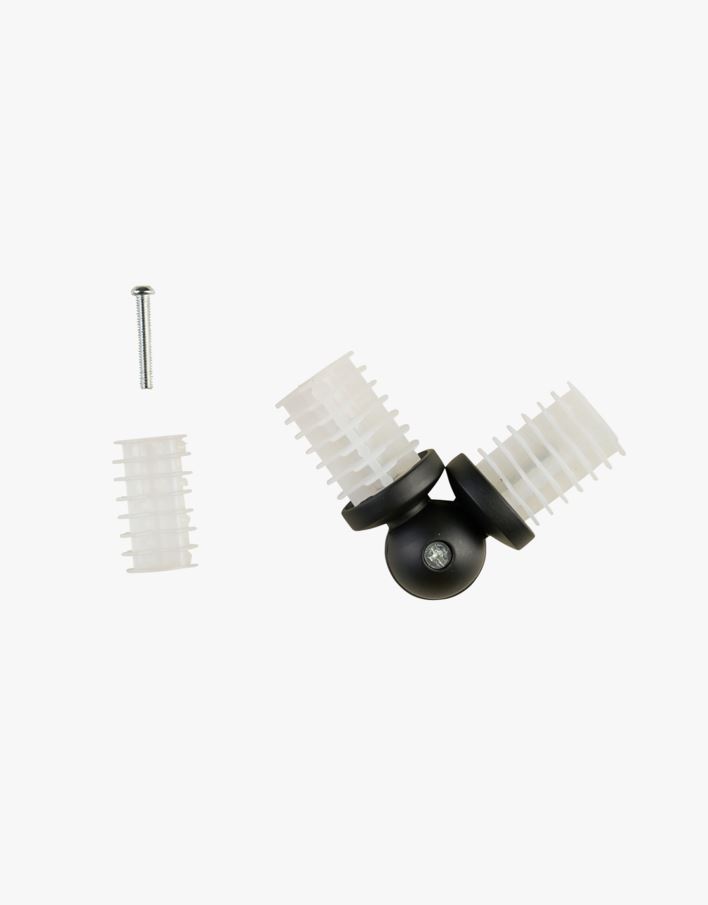 Skjøtestykke svart - 22/25 mm svart - 1