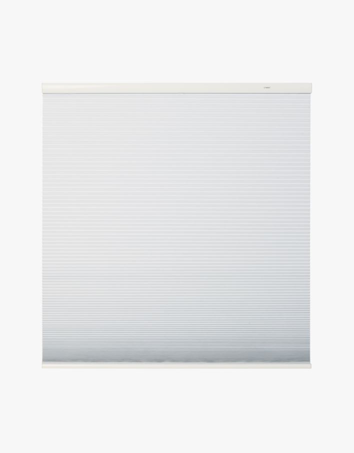 Lystett dobbel plisségardin hvit - 90x210 cm hvit - 1