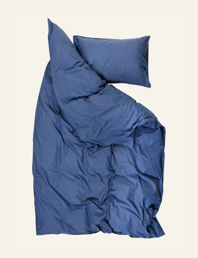 Bomull sengesett denimblå - 3