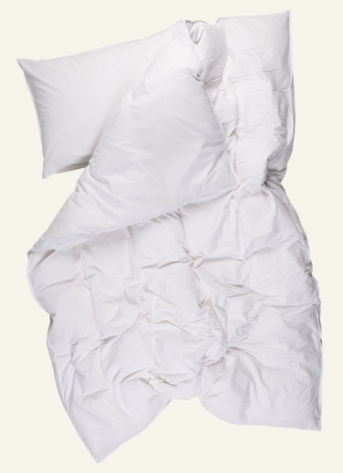 Bomull sengesett hvit - 3