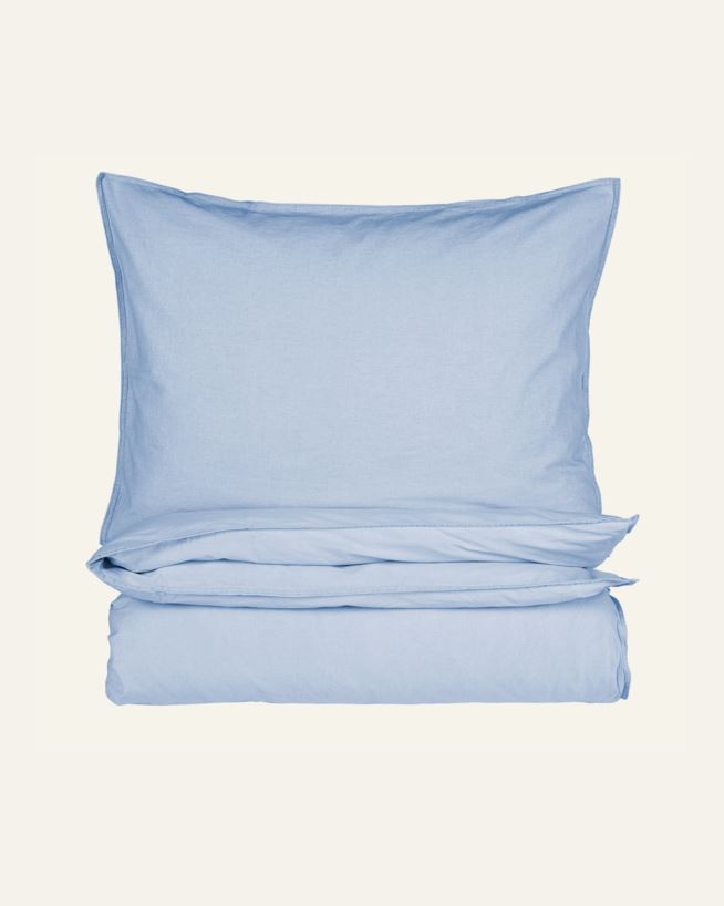 Bomull sengesett blå - 140x200 cm/50x70 cm blå - 1