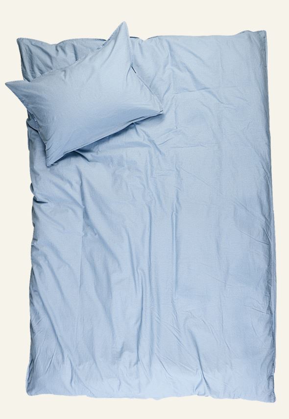 Bomull sengesett blå - 3