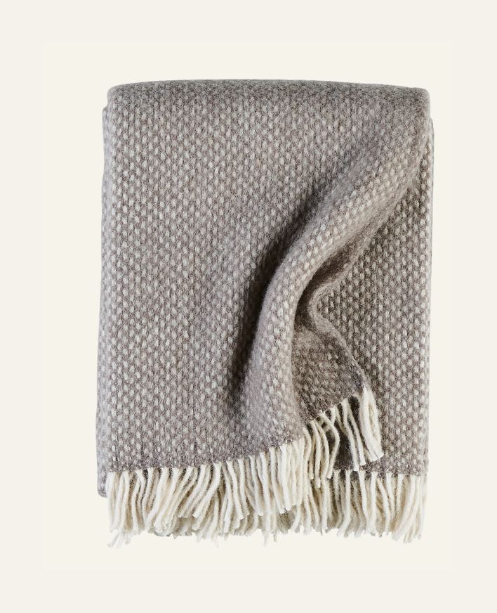 Ullpledd taupe - 130x170 cm taupe - 1