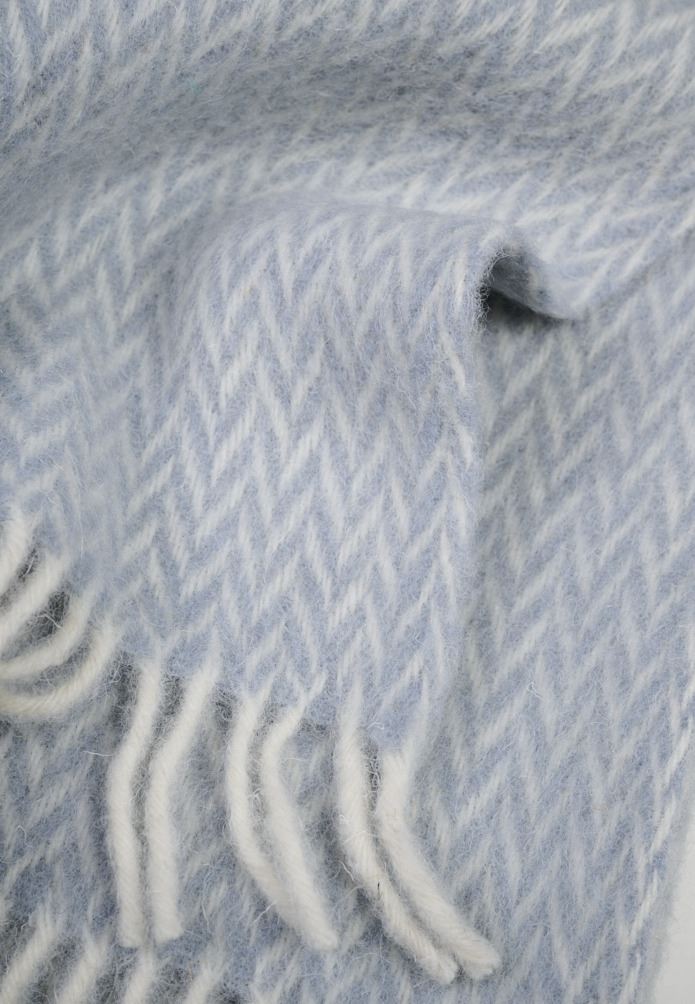 Ullpledd lys blå - 2