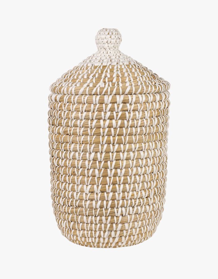 Skittentøyskurv natur - H50cm Ø38cm natur - 1