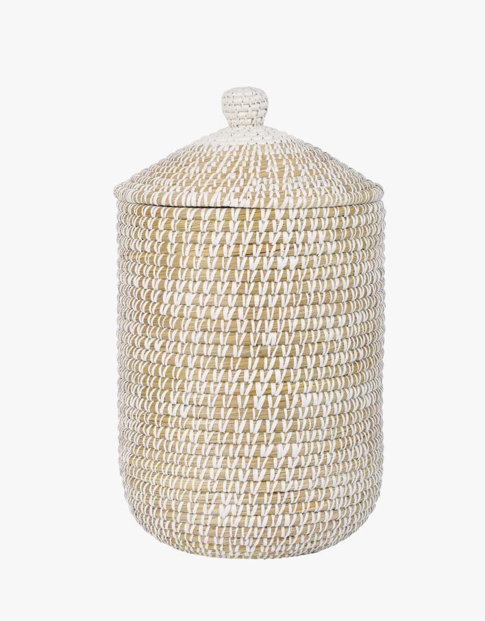 Skittentøyskurv natur - H50cm Ø38cm natur - 1