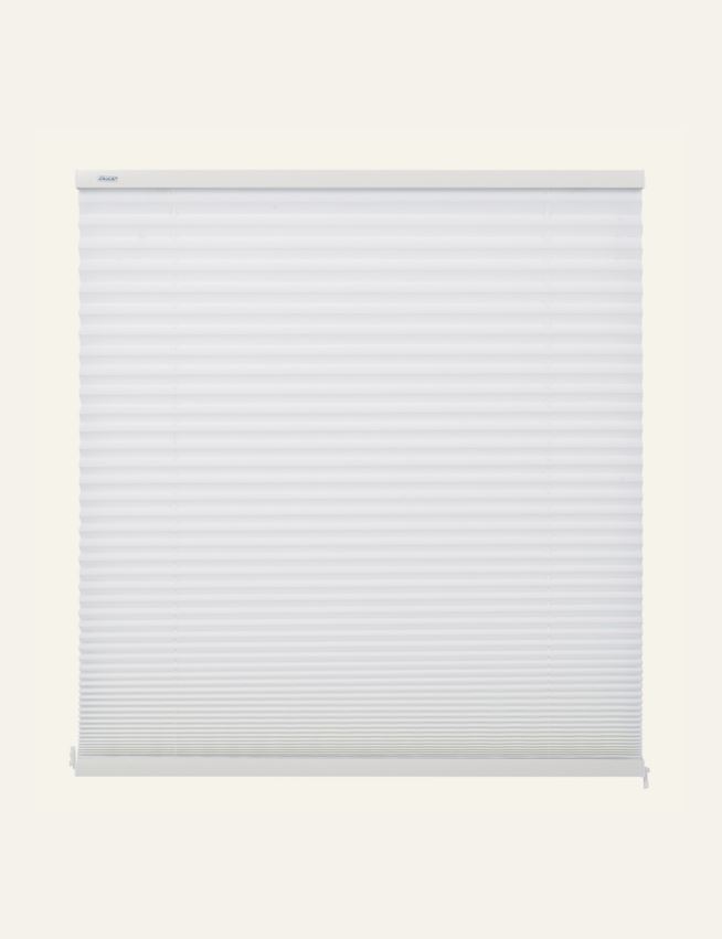 Lysfiltrerende plisségardin hvit - 4