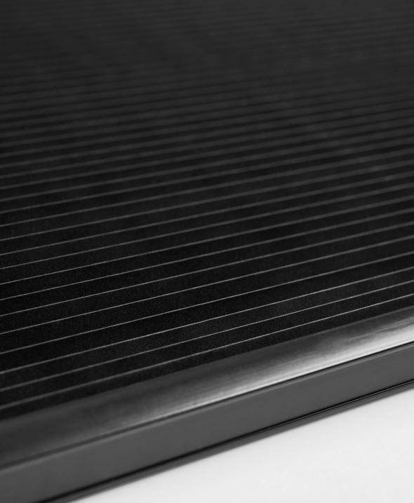 Lysfiltrerende plisségardin svart - 4