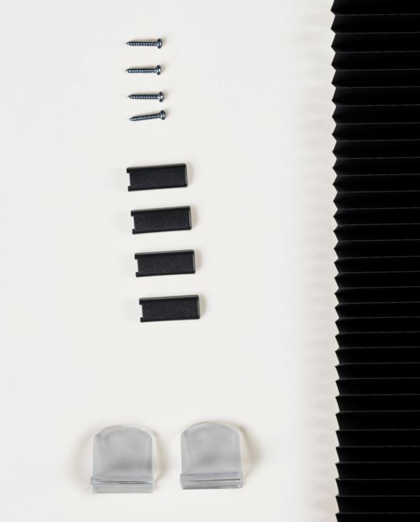 Lysfiltrerende plisségardin svart - 5