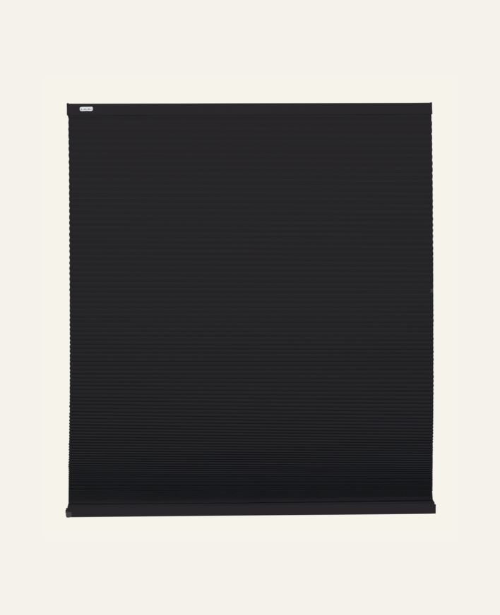 Lysfilt. dobbel plisségardin svart - 100x160 cm svart - 1